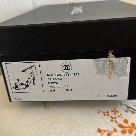 🌺🌺 CHANEL SANDALS SIZE 38.5 - Picture 9 of 10